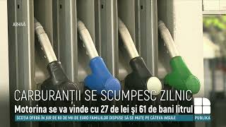 O nouă scumpire a carburanților Benzina devine un lux pentru șoferi [upl. by Breskin136]