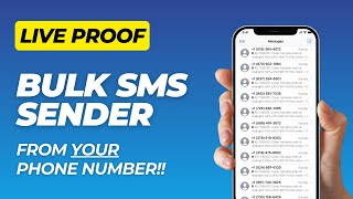 2024 How to Send Bulk SMS with YOUR PHONE NUMBER amp Excel Unlimited SMS with YOUR Phone Plan [upl. by Noelyn]