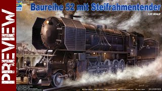 Trumpeter BR52 WW2 Locomotive preview and diorama ideas 135 scale model [upl. by Stace]