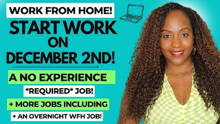 🙌🏾 START ON 12224 A NO EXPERIENCE REQUIRED JOB  AN OVERNIGHT JOB WORK FROM HOME JOBS 2024 [upl. by Lednik]