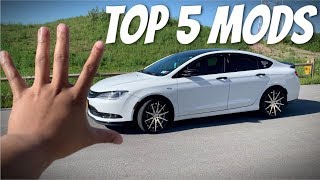 Top 5 Must Mods For The 2015 Chrysler 200 S [upl. by Vokaay430]