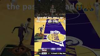 FAILED ALLEY OOP PASS😂  NBA 2K25 nba2k25 [upl. by Netfa]