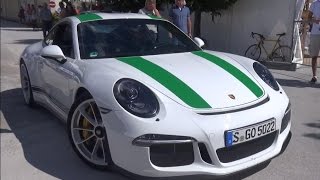 2017 Porsche 911 R Sound  startup revs acceleration [upl. by Nelyk]