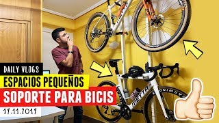 SOPORTE quotCASEROquot PARA COLGAR LAS BICICLETAS 👌 sin agujerear nada [upl. by Jamaal39]