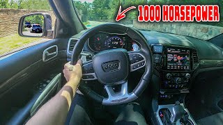 FASTEST TRACKHAWK IN THE WORLD POV DRIVE [upl. by Notwen]