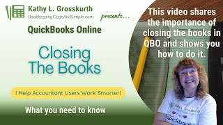 QuickBooks Online  Closing the Books [upl. by Santoro]