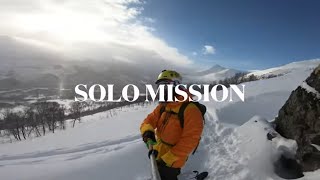 Solo Telemark Mission in Tamokdalen  Powder skiing at its best  🙏❄️🗻 [upl. by Enelloc619]