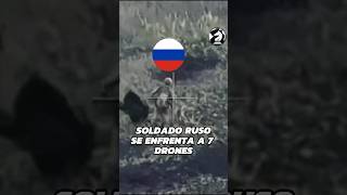 Soldado ruso esquiva 7 drones enemigos🗿 shorts rusia ucrania [upl. by Leiahtan]