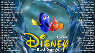 The Best Disney Songs With Lyrics 🌈 Classic Disney Soundtracks 🎬 The Little Mermaid Mulan [upl. by Hanimay741]