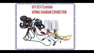 52V 60V Controller Wiring Diagram Apollo Varla Mantis Electric Scooter Connection Wires Explained [upl. by Bernstein]