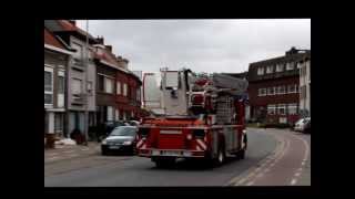 Brandweer Zelzate  Brand GeurRook  Kerkstraat Moerbeke Waas  15 Februari 2014 [upl. by Gould]