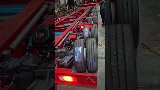 9 Axles hydraulic selfsteering lowbed trailer lowbed trailer semi trailer trailer lowboytrailer [upl. by Octavie]