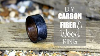 DIY Carbon Fiber And Wood Ring [upl. by Avrom]