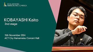 KOBAYASHI Kaito  Second Stage the 12th Hamamatsu International Piano Competition [upl. by Neetsyrk65]