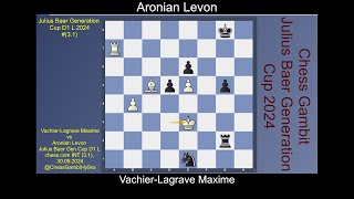 VachierLagrave Maxime vs Aronian Levon Julius Baer Generation Cup D1 L 20243 1 [upl. by Sokil]