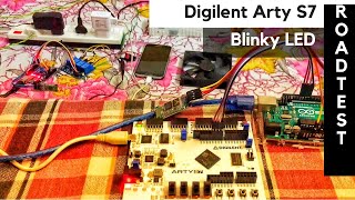 Blinky LED  Digilent Arty S7  Vivado Design Suite Tutorial 1  Element14 Road Test [upl. by Sabina267]