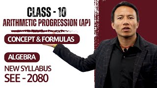 Arithmetic Progression AP Class 10 in Nepali  Algebra  Concept and Formula  SEE Exam [upl. by Yllil]