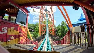 Tempesto 4k front seat Busch Gardens Williamsburg August 2023 [upl. by Slavic]