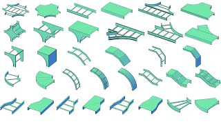 Plant 3D Catalog Cable tray  ladder  trunking Python Catalog [upl. by Atsilac]