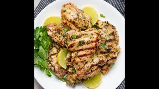 Grilled Cilantro Lime Chicken Thighs [upl. by Etennaej]