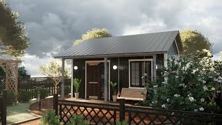 24 sqm Amazing 4x6 m Tiny House Design 13x19 [upl. by Ettevey]