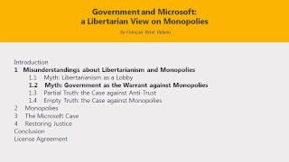 Misunderstandings about Libertarianism and Monopolies [upl. by Andromada]