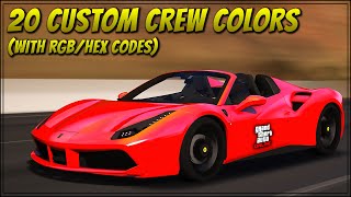 20 Amazing Custom Crew Colors in GTA Online With RGBHex Codes [upl. by Sybil827]