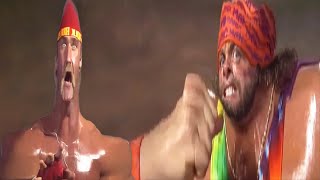 Randy Savage vs Hulk Hogan Content Aware Scale [upl. by Anelrahs92]