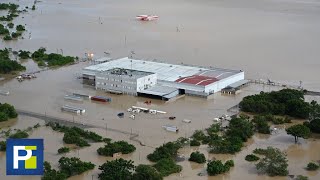 Desbordamiento de río provoca grandes inundaciones en Honduras así han sido los rescates [upl. by Waldon]