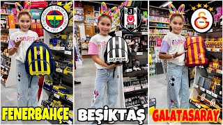 ELİF SİNEM FANATİK KIRTASİYE ALIŞVERİŞİ  FENERBAHÇE GALATASARAY ve BEŞİKTAŞ HERŞEY SEPETE [upl. by Cheria299]