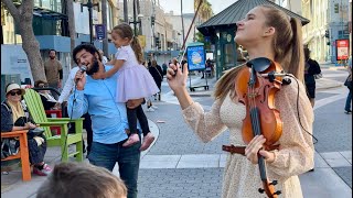 Jewish girl asks If I know Hava Nagila and Her Dad Steals The Show  Karolina Protsenko Violin Cover [upl. by Nananne]