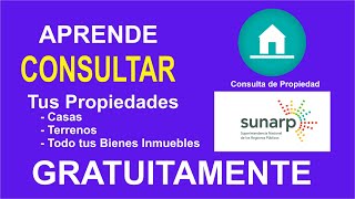 APRENDE COMO CONSULTAR TUS PROPIEDADES Bienes Inmuebles EN REGISTROS PUBLICOS  SUNARP 2021 [upl. by Rabah]