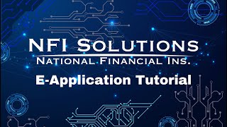 NFI EApplication Tutorial [upl. by Charles]