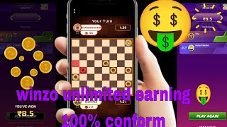 winzo checkers game unlimited earning 🤑🤑 [upl. by Merc823]