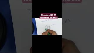 Structure of Isosorbide dinitrate [upl. by Swanhilda]