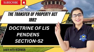 🔥🏠Doctrine Of Lis Pendens  Section52  The Transfer Of Property Act1882 LearnwithNISHMAN [upl. by Raybourne]