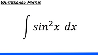 Integral of sin2 x [upl. by Salb]