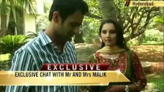 Newlyweds Sania Shoaib talk to NDTV [upl. by Holzman]