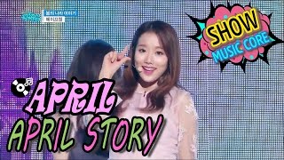 HOT APRIL  April Story 에이프릴  봄의 나라 이야기 Show Music core 20170121 [upl. by Fulvi272]