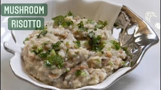 Mushroom Risotto  Rice Recipes Italian Cuisine Food Fiestaa [upl. by Lexerd439]