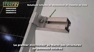 Distributeur de structures de panneaux solaires photovoltaïques au Maroc [upl. by Ellecrag]