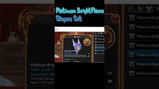 AQWorlds Platinum BrightFlame Slayer Set aqworlds aqwnews gaming games16upholders Badge Shop [upl. by Ettezil625]