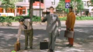 Sesame Street Bill Irwin Break Dances at Bus Stop [upl. by Ambrose]