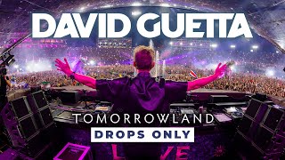 David Guetta live  Tomorrowland 2024 DROPS ONLY [upl. by Hilly841]