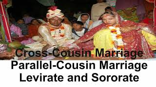 Types of Cousins marriagesLevirate and SororateSocial Anthropology [upl. by Burnham]