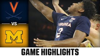 Virginia vs Michigan Mens Basketball Highlights 202223 [upl. by Prosper884]