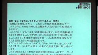 ダイバーシティ経営企業100選表彰式・シンポジウム３－７ [upl. by Peterus]