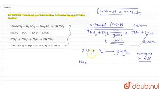 Large0Scale manufactring of nitric acid by Ostwald process utilizes the reaction [upl. by Narrat704]