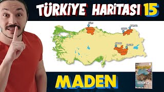 TÜRKİYEDE MADENLER  Türkiye Harita Bilgisi Çalışması KPSSAYTTYT [upl. by Jobie]