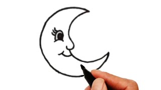 Rasm chizish Oy rasmni chizishкак нарисовать луна How to draw the moon [upl. by Dee Dee]